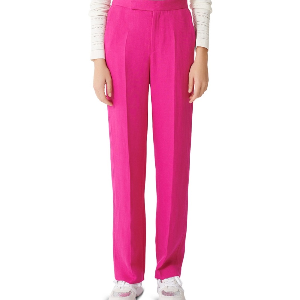 Maje Fuchsia Straight Leg Pants